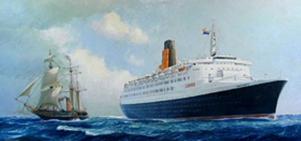 Industrielle Revolution: 1969 läuft der Cunard-Luxusliner „Queen Elizabeth 2“ zur Jungfernfahrt aus. Das Passagierschiff ist mit 294 Metern gut viermal so lang wie die „Britannia“ von 1840 Industrielle Revolution: 1969 läuft der Cunard-Luxusliner „Queen Elizabeth 2“ zur Jungfernfahrt aus. Das Passagierschiff ist mit 294 Metern gut viermal so lang wie die „Britannia“ von 1840