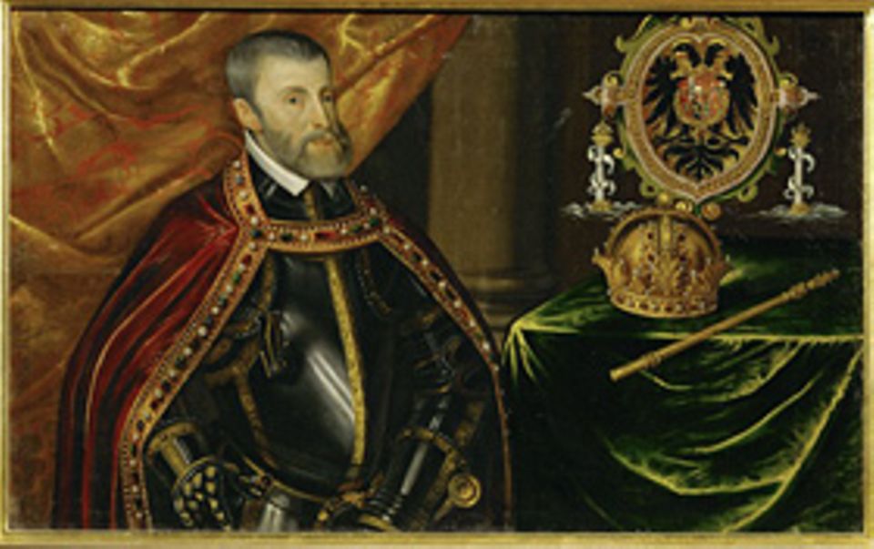 Geschichte Spaniens: Karl I. ist der erste Herrscher über ein globales Imperium, das neben Spanien Teile Amerikas und ab 1521 die Philippinen umfasst. 1519 wählen ihn die deutschen Kurfürsten auch zum Kaiser des Heiligen Römischen Reiches (als Karl V.) Geschichte Spaniens: Karl I. ist der erste Herrscher über ein globales Imperium, das neben Spanien Teile Amerikas und ab 1521 die Philippinen umfasst. 1519 wählen ihn die deutschen Kurfürsten auch zum Kaiser des Heiligen Römischen Reiches (als Karl V.)