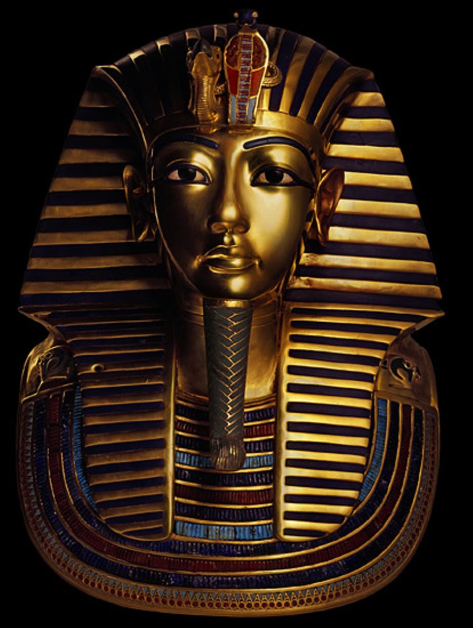 Altes Ägypten: Diese Totenmaske (hier in einer Reproduktion für die Ausstellung "Tutanchamun - Sein Grab und die Schätze") bedeckte einst das Antlitz der Mumie des um 1323 v. Chr. plötzlich verstorbenen Pharao