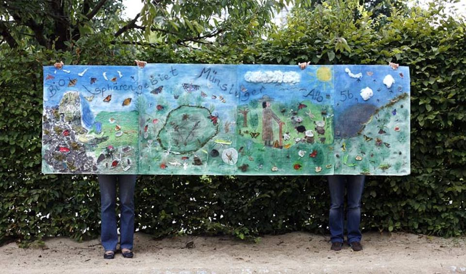 Für die umfangreiche Projektarbeit der Klasse 5b der Gustav Mesmer Realschule in Münsingen gab's den 1. Preis