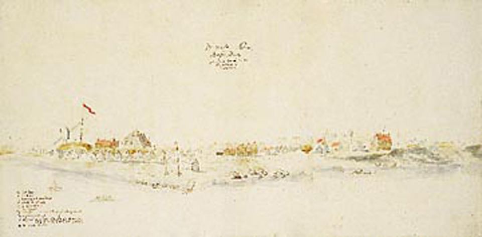 New York 1625-1945: Verfallene Häuser, düstere Straßen, menschenleeres Ufer: Zeigt das 1991 in Wien aufgetauchte Bild die Stadt Nieuw Amsterdam so, wie Stuyvesant sie einst gesehen hatte? New York 1625-1945: Verfallene Häuser, düstere Straßen, menschenleeres Ufer: Zeigt das 1991 in Wien aufgetauchte Bild die Stadt Nieuw Amsterdam so, wie Stuyvesant sie einst gesehen hatte?