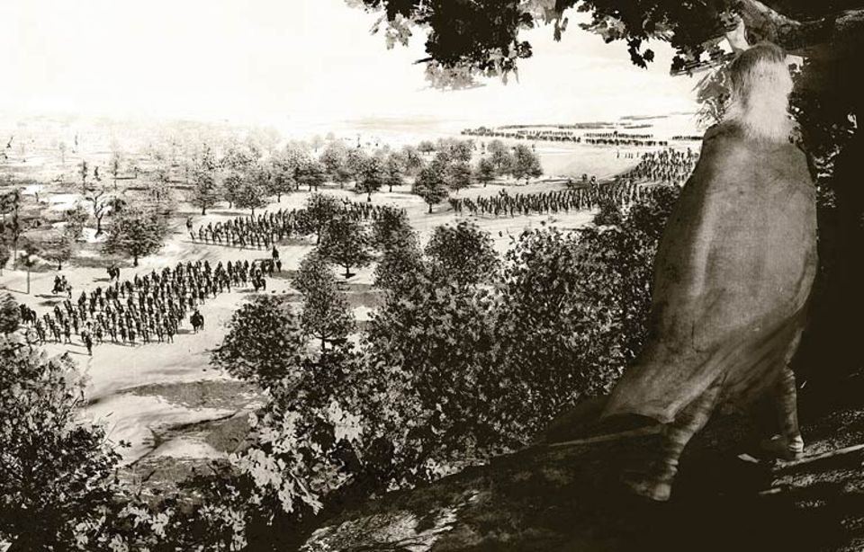 Die Germanen: Verborgen im Wald, späht ein germanischer Stammeskrieger im Herbst des Jahres 9 n. Chr. den Heerzug des Varus aus. Die Römer sind geschwächt, seit Tagen schon haben sie immer wieder Angriffe der Germanen abwehren müssen. Dicht an dicht ziehen Tausende Legionäre nun an einem Höhenzug entlang von der Weser in Richtung Westen - direkt in die Falle ihrer Feinde Die Germanen: Verborgen im Wald, späht ein germanischer Stammeskrieger im Herbst des Jahres 9 n. Chr. den Heerzug des Varus aus. Die Römer sind geschwächt, seit Tagen schon haben sie immer wieder Angriffe der Germanen abwehren müssen. Dicht an dicht ziehen Tausende Legionäre nun an einem Höhenzug entlang von der Weser in Richtung Westen - direkt in die Falle ihrer Feinde