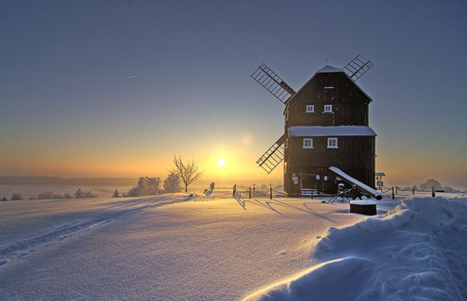 Schiebepuzzle: Nr. 47: Winter in der Oberlausitz Schiebepuzzle: Nr. 47: Winter in der Oberlausitz