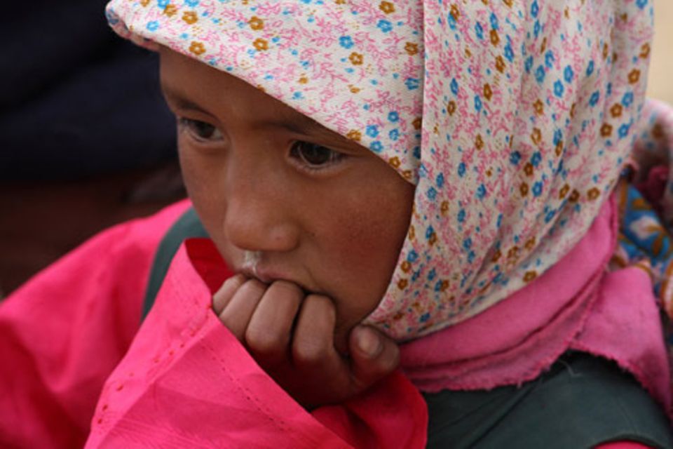 Schiebepuzzle: Nomaden-Mädchen in Ladakh
