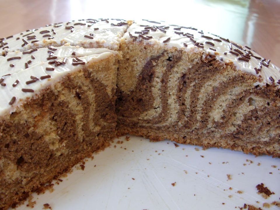 Rezept: Zebrakuchen Rezept: Zebrakuchen