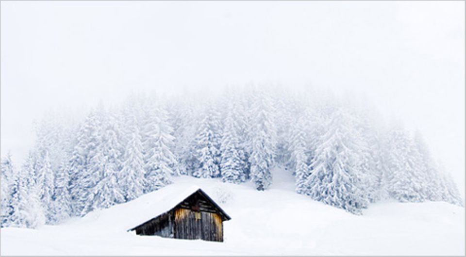 Nr. 158: Einsame Hütte im Schnee Nr. 158: Einsame Hütte im Schnee