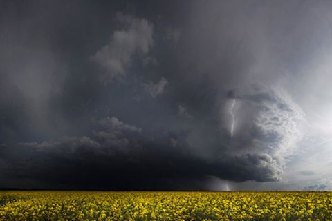 Schiebepuzzle: Gewitter bei Stuttgart