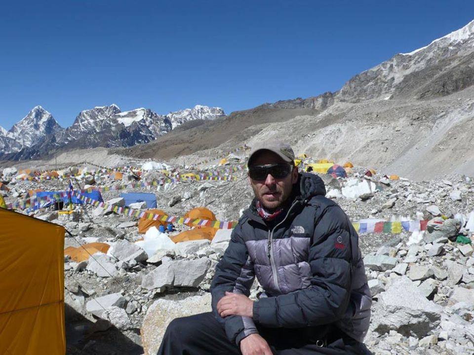 Höherer Dienst: GEO-Special-Redakteur Markus Wolff im Basislager des Mount Everest Höherer Dienst: GEO-Special-Redakteur Markus Wolff im Basislager des Mount Everest