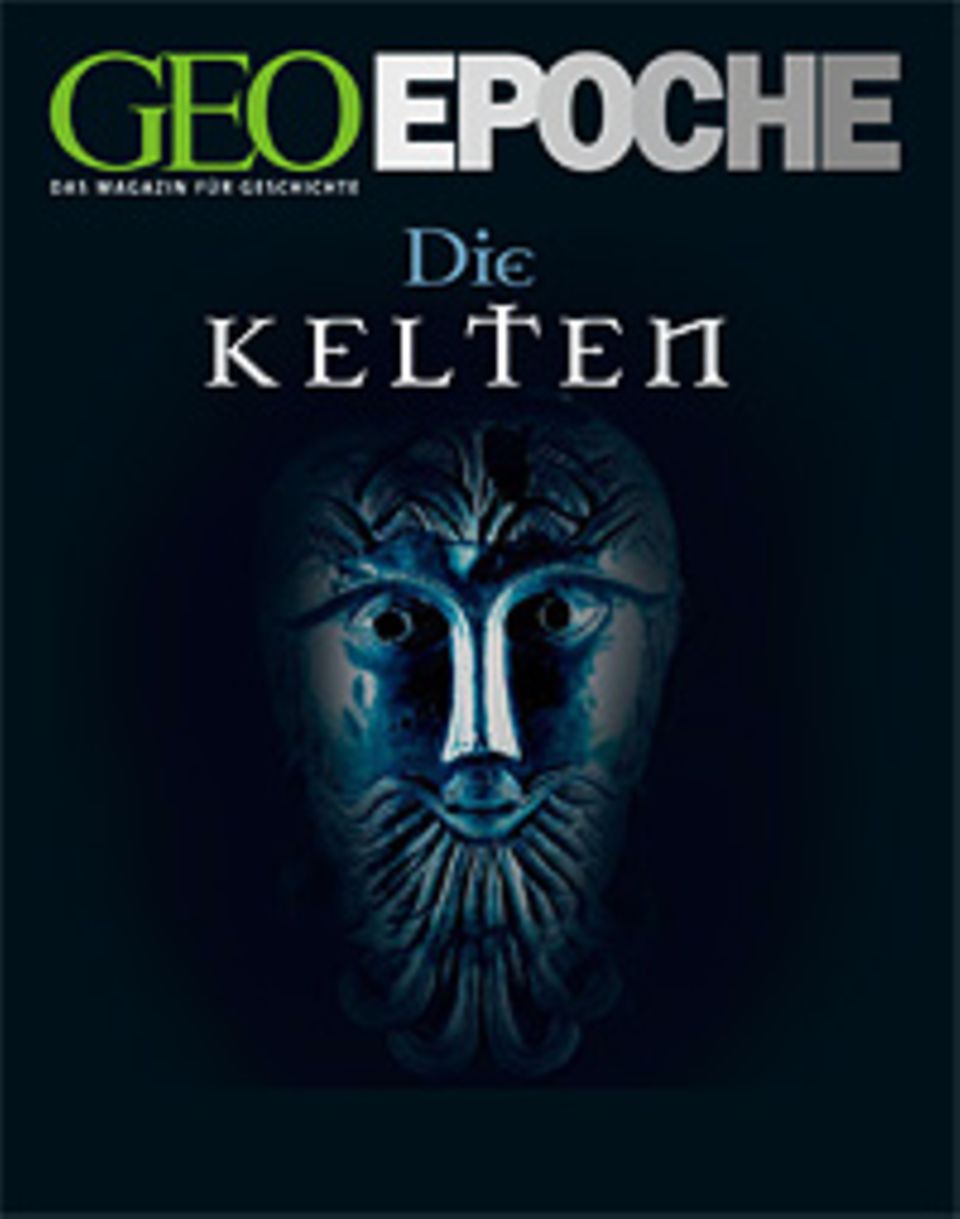 Der Kopf des keltischen Gottes schmückte um 50 v. Chr. einen silbernen Kessel, den das rätselhafte Volk für seine Kulte nutzte Der Kopf des keltischen Gottes schmückte um 50 v. Chr. einen silbernen Kessel, den das rätselhafte Volk für seine Kulte nutzte