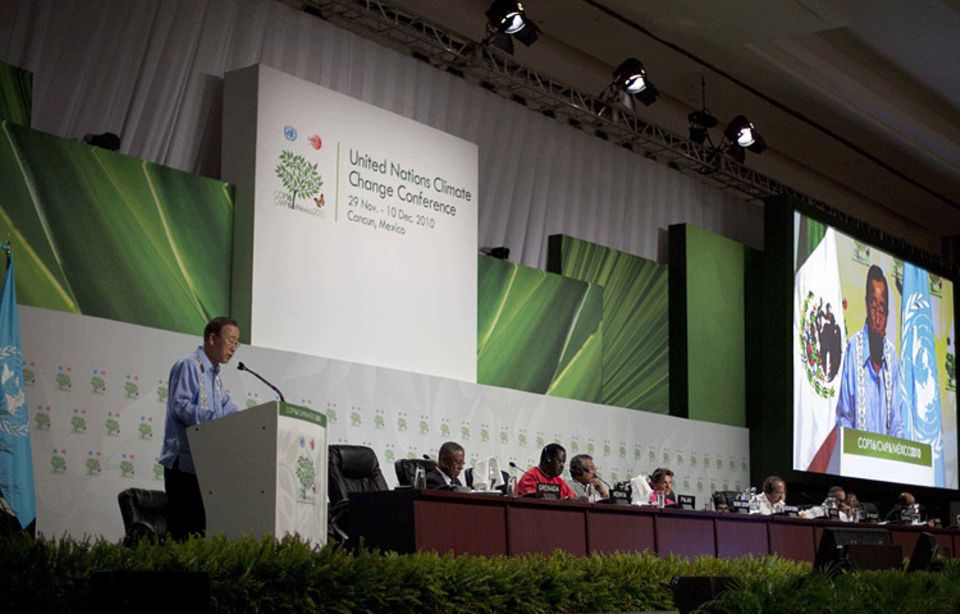 Klimaschutz: UN-Generalsekretär Ban Ki-Moon mahnt die Teilnehmer der Klimakonferenz in Cancún zum Handeln Klimaschutz: UN-Generalsekretär Ban Ki-Moon mahnt die Teilnehmer der Klimakonferenz in Cancún zum Handeln