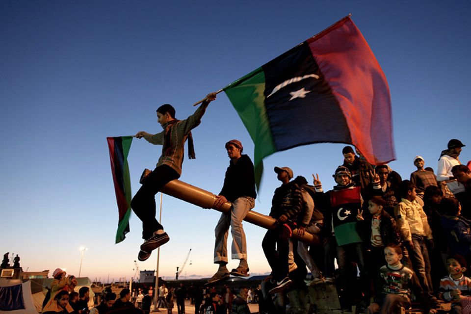 Arabien: Libyer demonstrieren gegen Machtinhaber Muammar al-Gaddafi