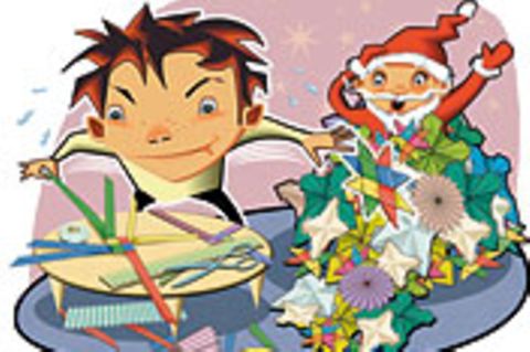 Grünes Licht für gute Laune: Papiersterne – flott gefaltet, herrlich anzusehen