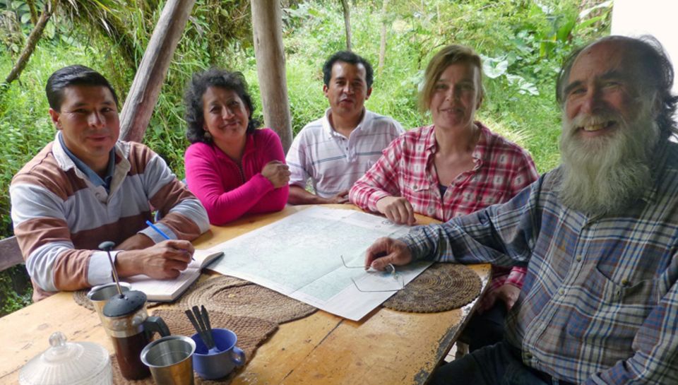 Ecuador: Planungstreffen des DECOIN-Teams mit Eva Danulat im Mai 2013