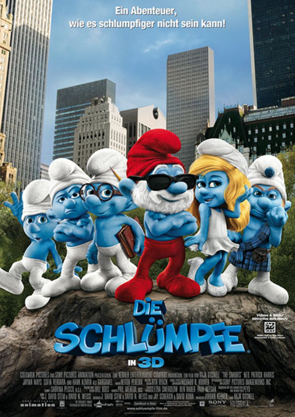 Das offizielle Filmplakat zu "Die Schlümpfe in 3D" Das offizielle Filmplakat zu "Die Schlümpfe in 3D"