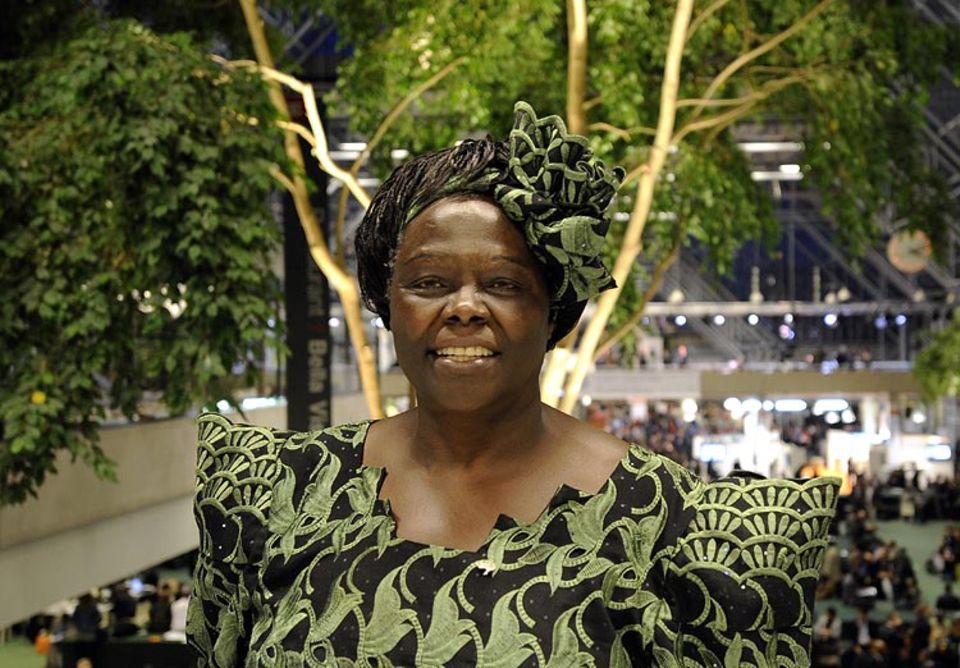 Umwelt-Ikone: Engagierte Kämpferin für Mensch und Natur in Afrika: Wangari Maathai, hier im Dezember 2009 auf der UN-Klimakonferenz in Kopenhagen