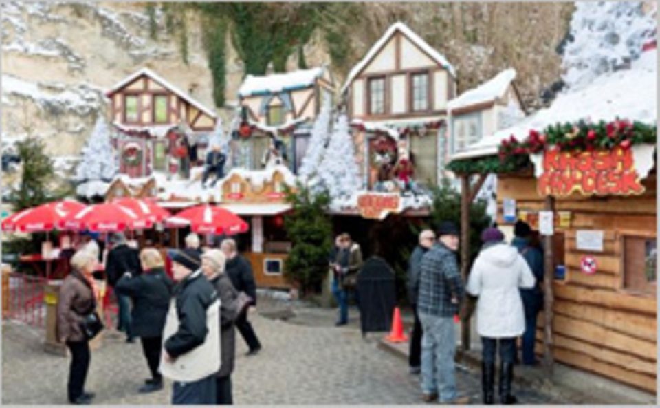 Weihnachtsmärkte: Weihnachtliches Tor zur Unterwelt: In Valkenburg aan de Geul kauft man unter der Erde ein