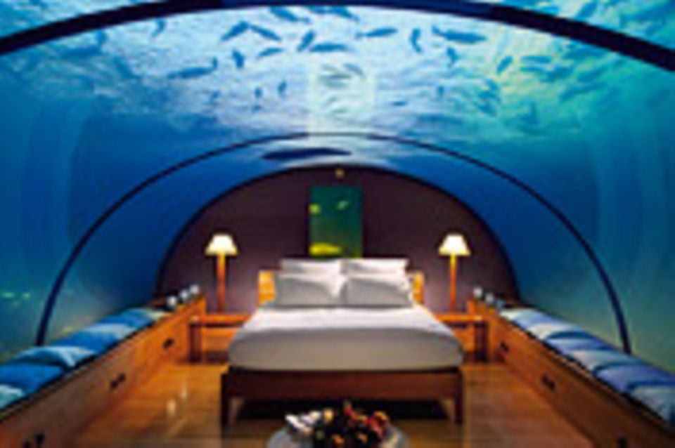 Unterwasserhotel: Unterwasserhotels: Zimmer mit Meerblick