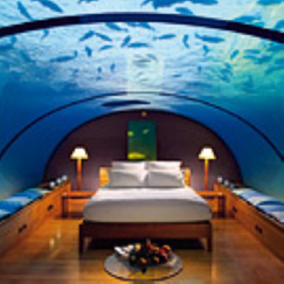 Unterwasserhotel: Unterwasserhotels: Zimmer mit Meerblick