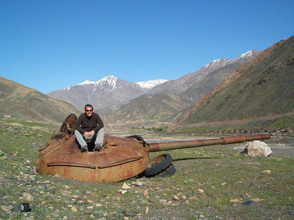 Der Reiseveranstalter Kevin Pollard in Afghanistan