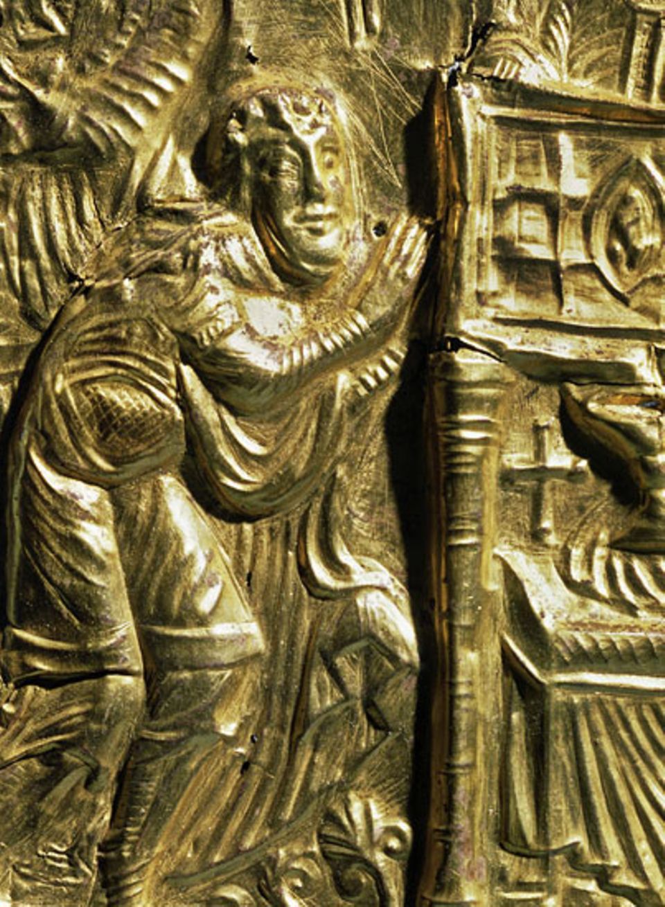 Dänemark: Das Relief aus dem 10. Jahrhundert zeigt König Harald - bekannt als Harald Blauzahn (911-987) Dänemark: Das Relief aus dem 10. Jahrhundert zeigt König Harald - bekannt als Harald Blauzahn (911-987)