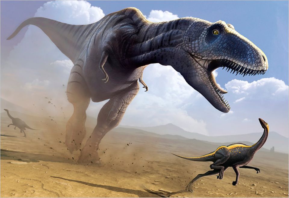 Mit einer Beißkraft von 70 Kilonewton erlegte der T.rex seine Beute
