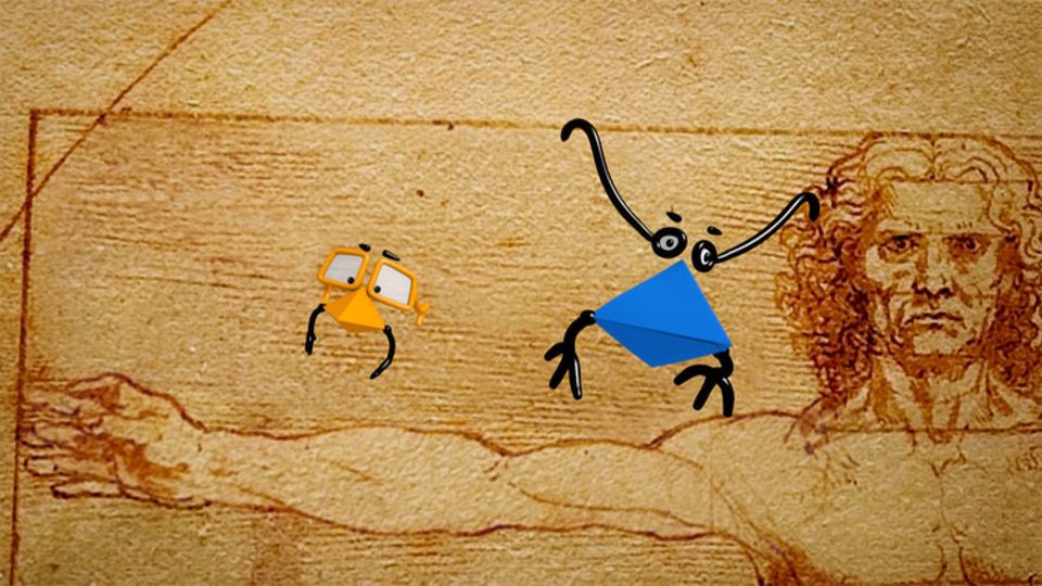 Die Raben Kolja (links) uns Kasimir haben keine Berührungsängste - in berühmte Kunstwerke wie das von Leonardo da Vinci fliegen sie ganz einfach hinein