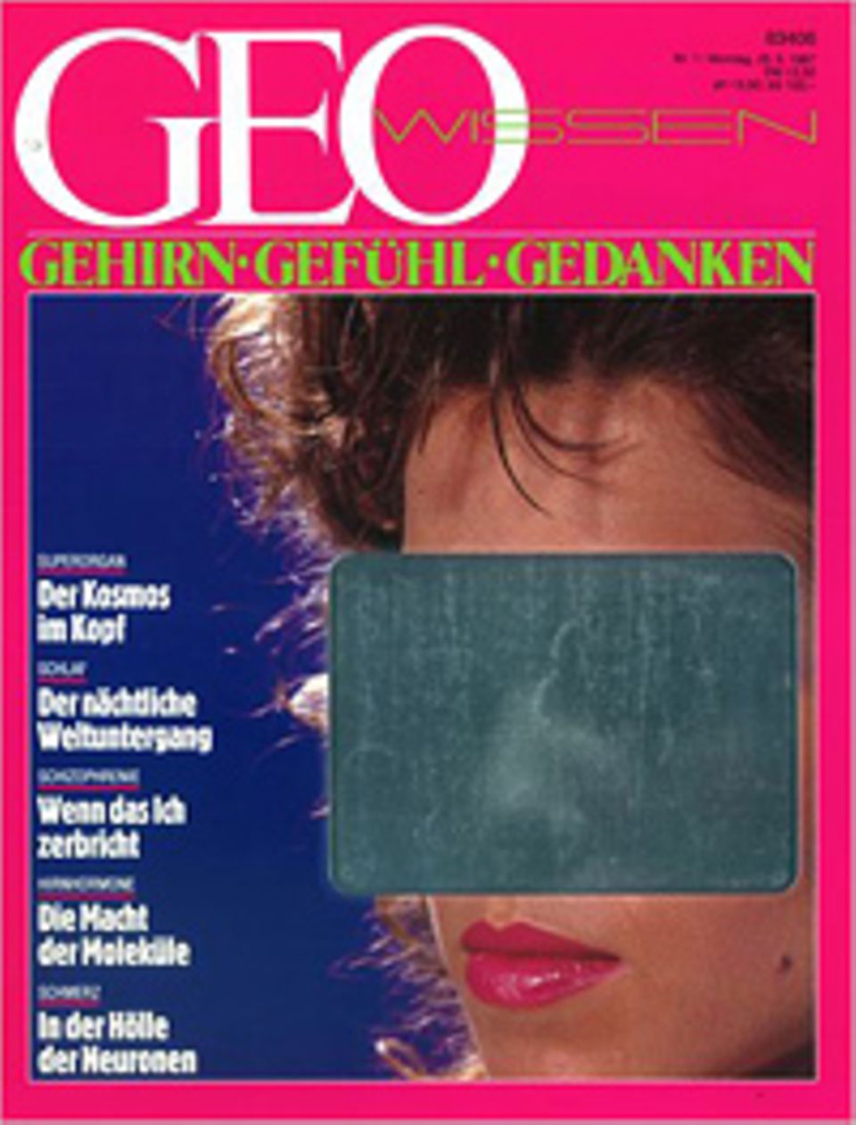 Die erste Ausgabe von 1987 zum Thema "Gehirn, Gefühl, Gedanken"