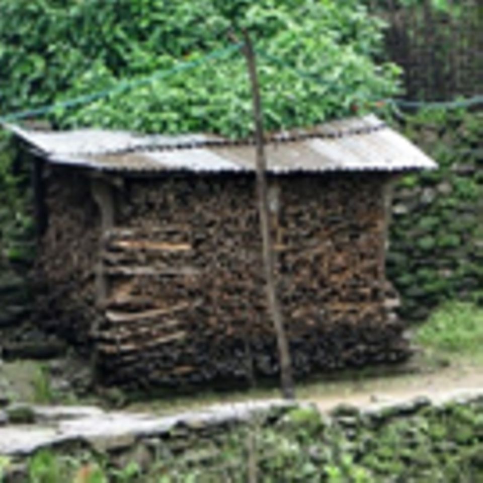 Biogasanlagen für Haushalte in Sankosh, Nepal