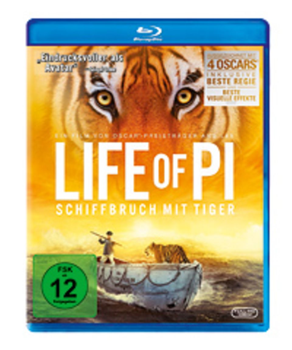 Schiffsbruch mit Tiger: Life of Pi ist seit dem 25.04.2013 auf DVD erhältlich