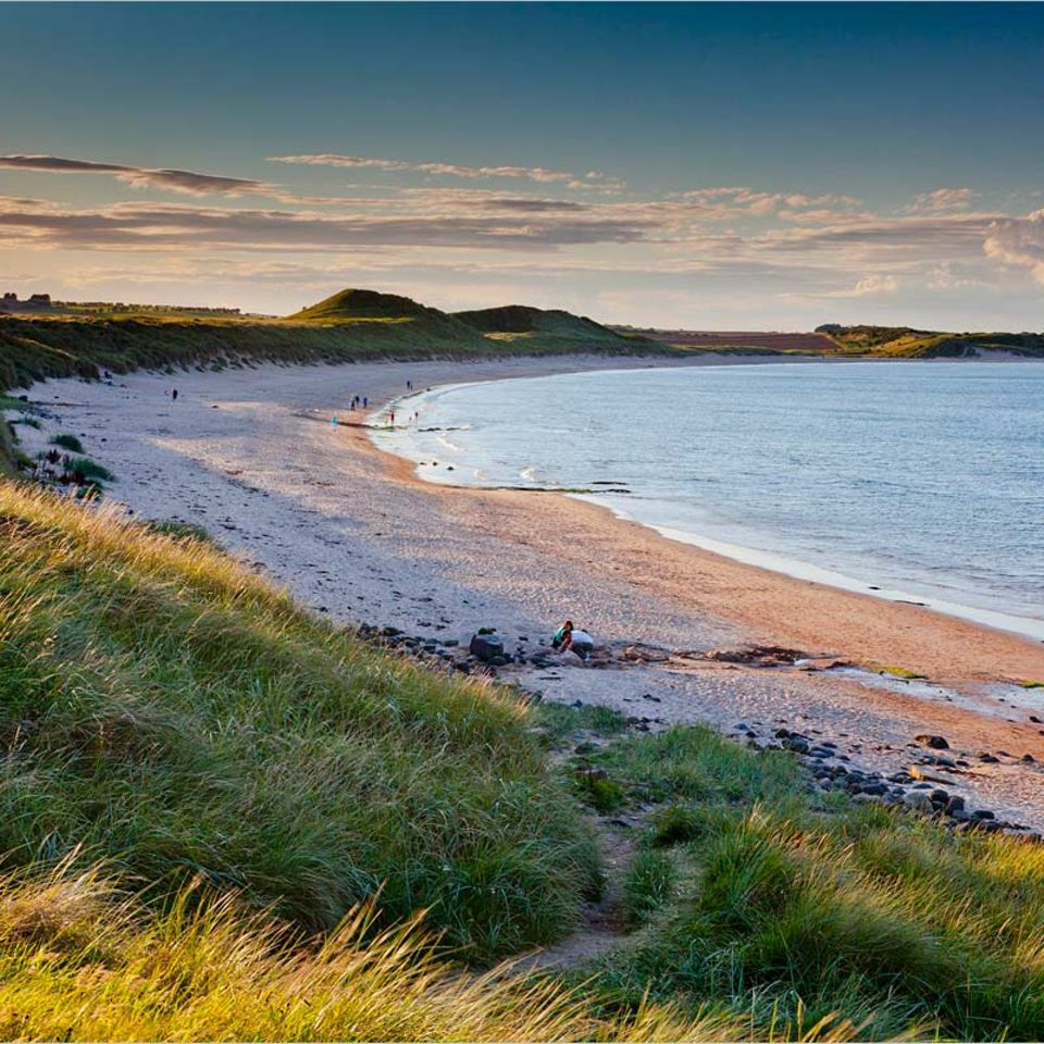 Northumberland: Burgenland mit Meeranschluss