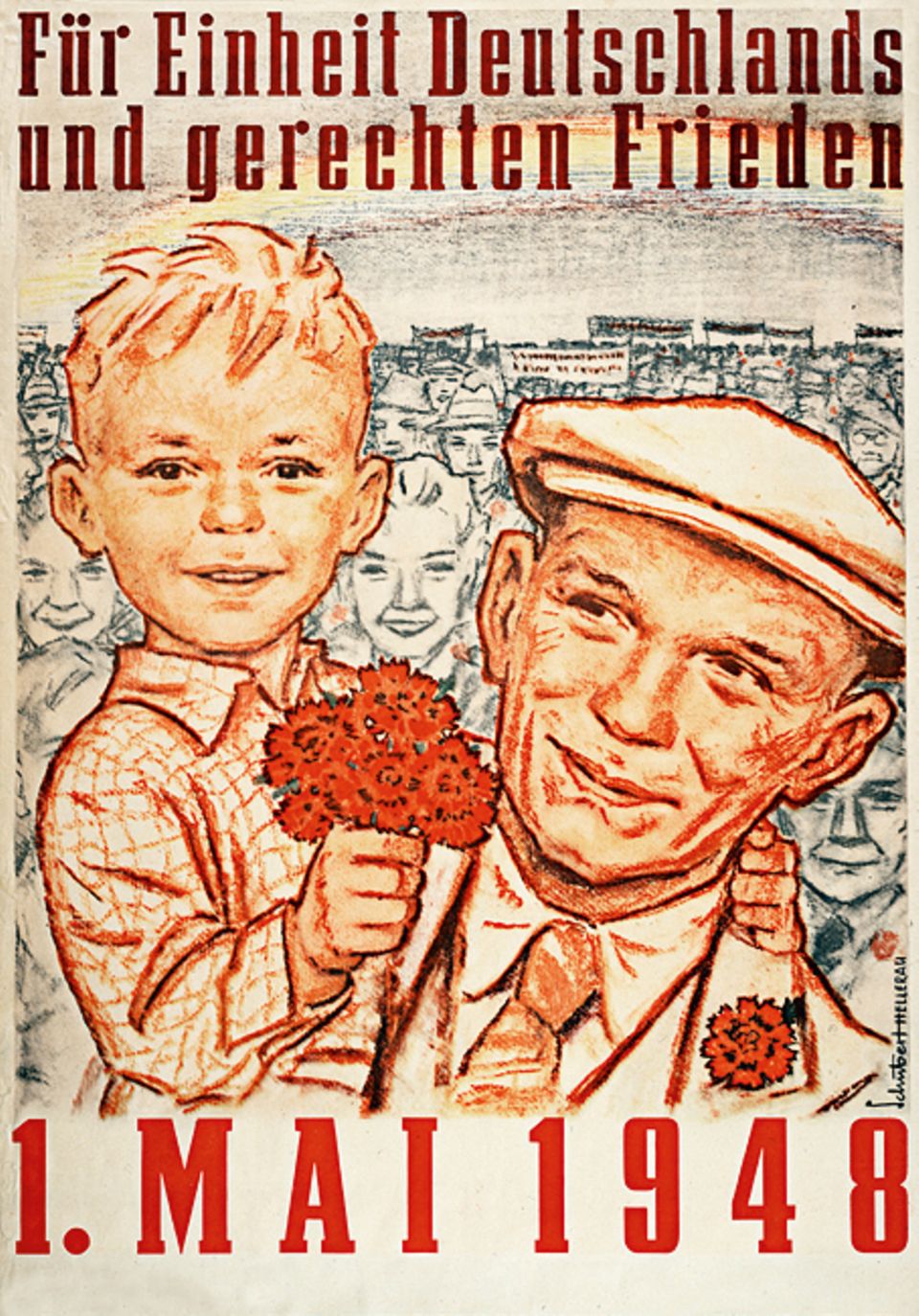 1949: Gründung der DDR: 1948 setzt Sowjetdiktator Stalin noch auf ein von ihm dominiertes, wiedervereintes Deutschland. Auch die SED wirbt dafür 1949: Gründung der DDR: 1948 setzt Sowjetdiktator Stalin noch auf ein von ihm dominiertes, wiedervereintes Deutschland. Auch die SED wirbt dafür