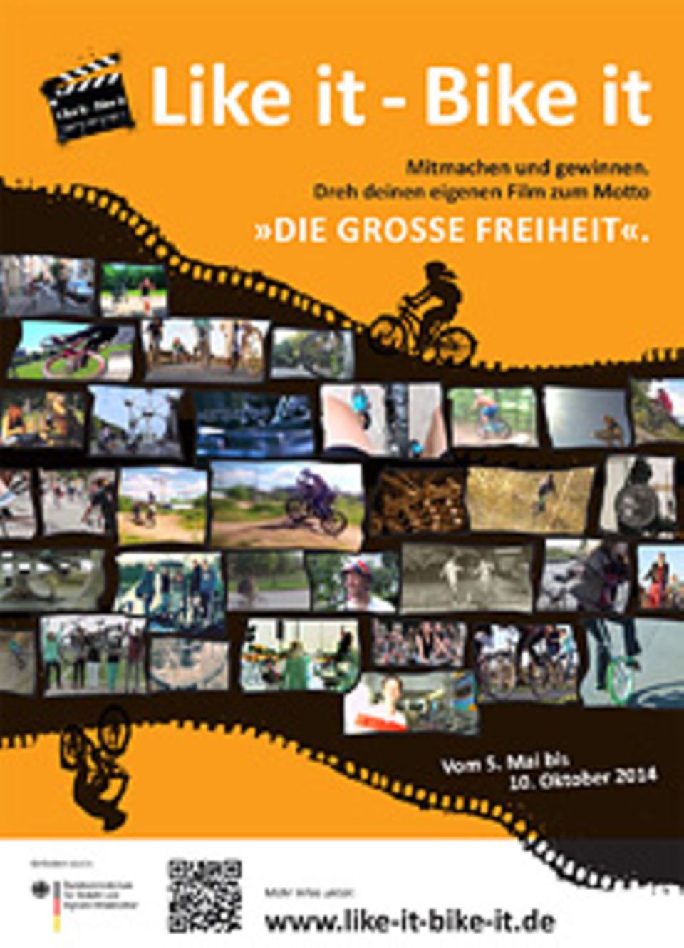 Beim Jugendkurzfilmwettbewerb „Like it – Bike it“ geht es darum, das Thema Fahrradfahren und die damit verbundene große Freiheit in einem kurzen Film darzustellen Beim Jugendkurzfilmwettbewerb „Like it – Bike it“ geht es darum, das Thema Fahrradfahren und die damit verbundene große Freiheit in einem kurzen Film darzustellen