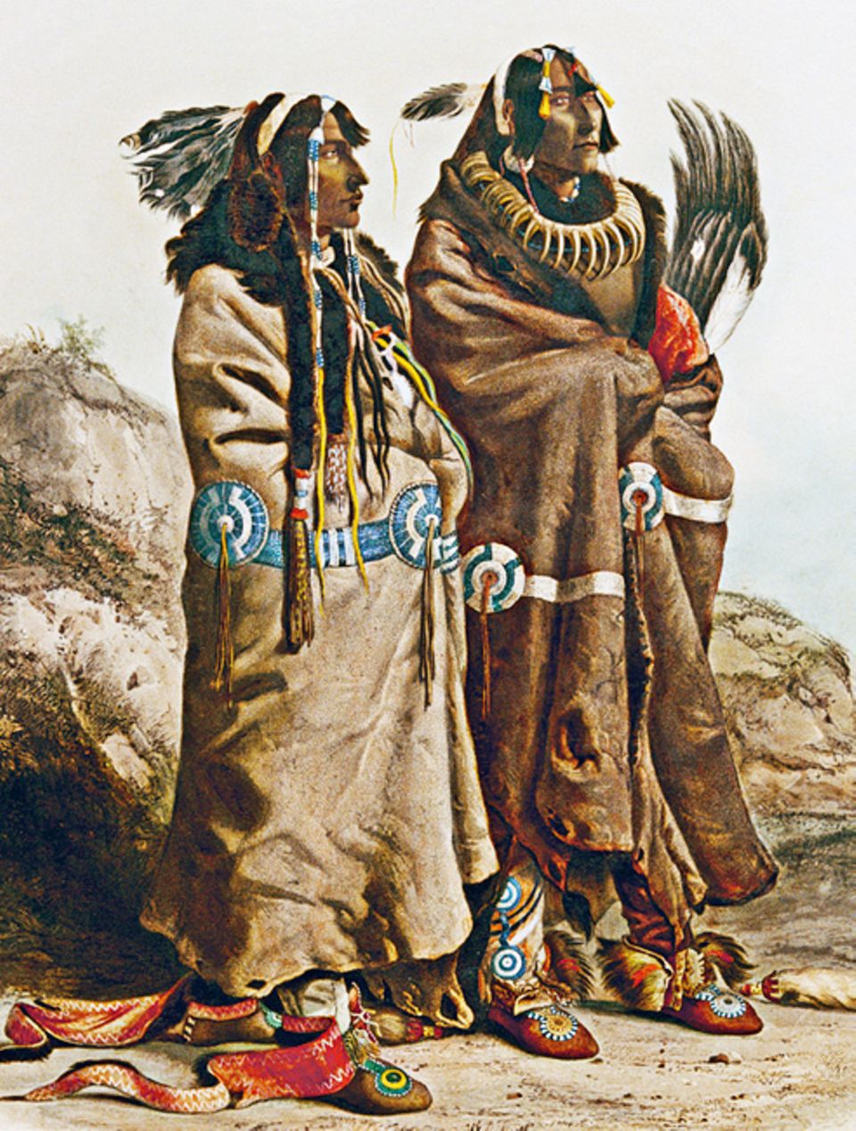 Trapper - 1803-1840: Anders als andere Prärieindianer siedeln die Mandan in festen Dörfern und betrei- ben Ackerbau Trapper - 1803-1840: Anders als andere Prärieindianer siedeln die Mandan in festen Dörfern und betrei- ben Ackerbau