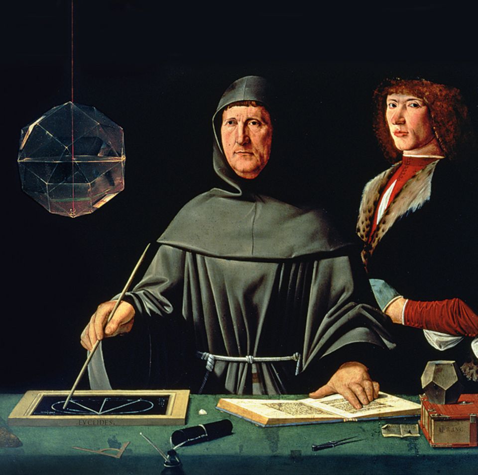 Florenz um 1300: Der Mönch Luca Pacioli beschreibt 1494 in einem mathematischen Lehrbuch erstmals systematisch die doppelte Buchhaltung, die italienische Kaufleute bereits seit zwei Jahrhunderten verwenden. Sein Werk wird in zahlreiche Sprachen übersetzt - so verbreitet sich die Kenntnis von der modernen Rechnungsführung in ganz Europa