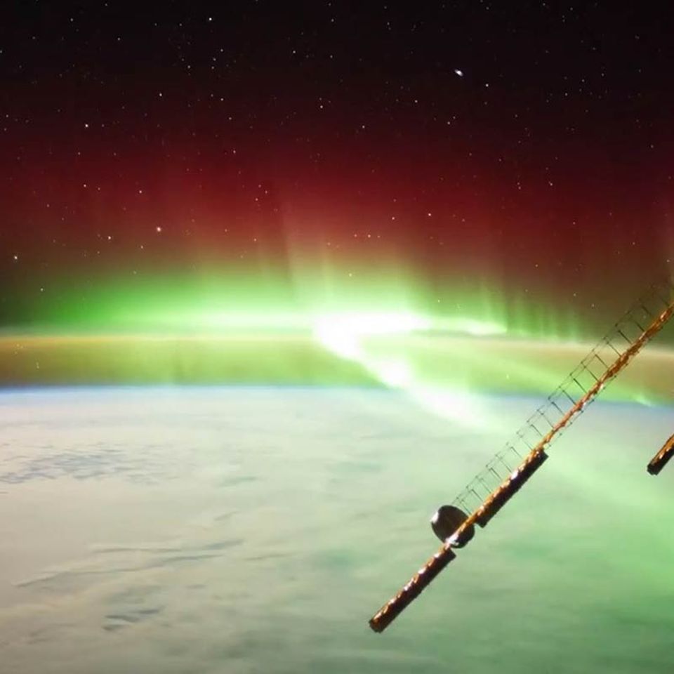 Zeitraffer von der ISS: Alexander Gerst filmt beeindruckendes Polarlicht