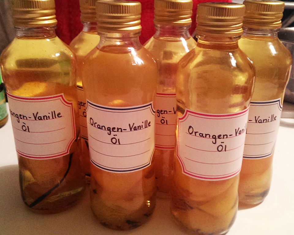 Rezept: Orangen-Vanille Öl