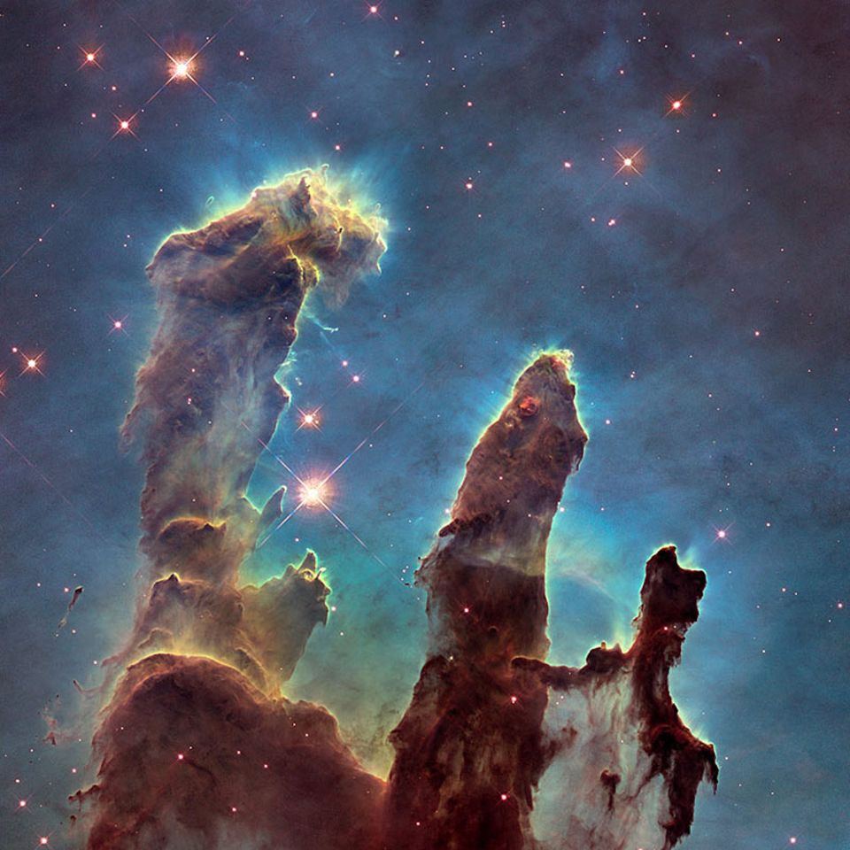 Kosmos: Scharf wie nie: Die "Säulen der Schöpfung"