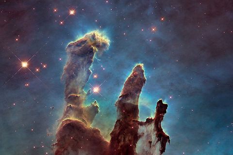 Kosmos: Scharf wie nie: Die "Säulen der Schöpfung"