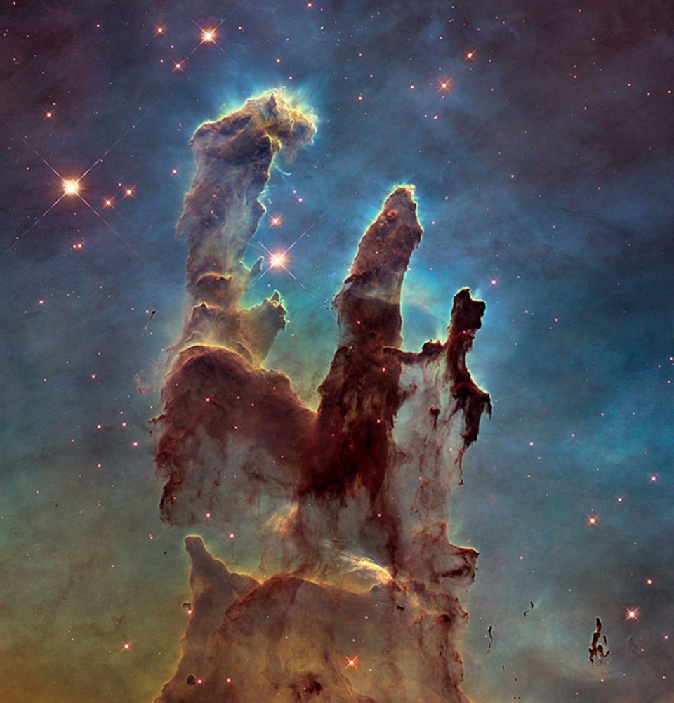 Kosmos: Geburtsstätte der Sterne: die "Säulen der Schöpfung" im Adlernebel