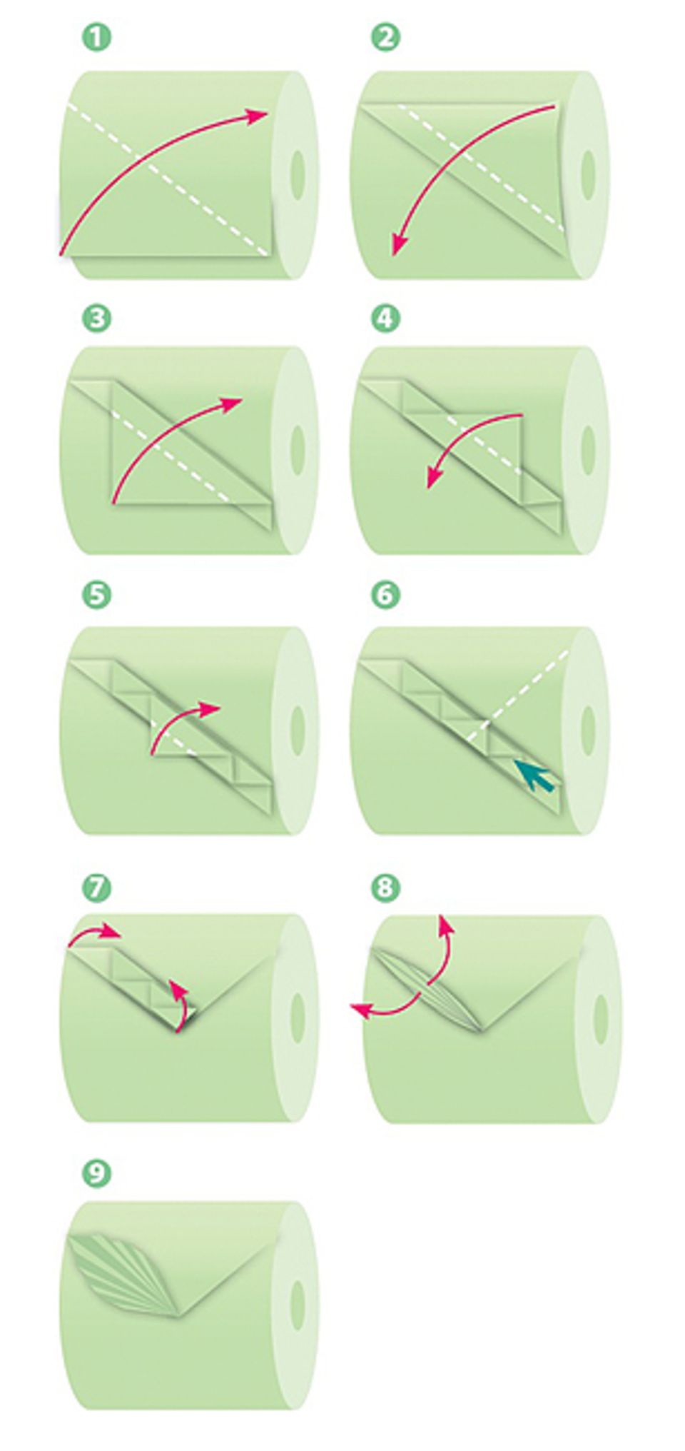 Origami: Basteln mit Klopapier