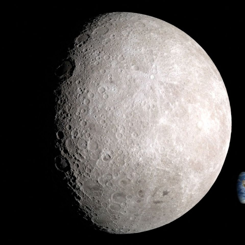 Rückseite des Mondes: So sieht der Mond von hinten aus