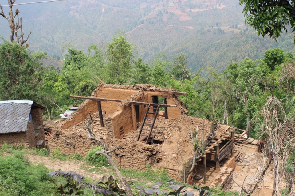 Nepal: Durch das Beben sind viele Häuser unbewohnbar