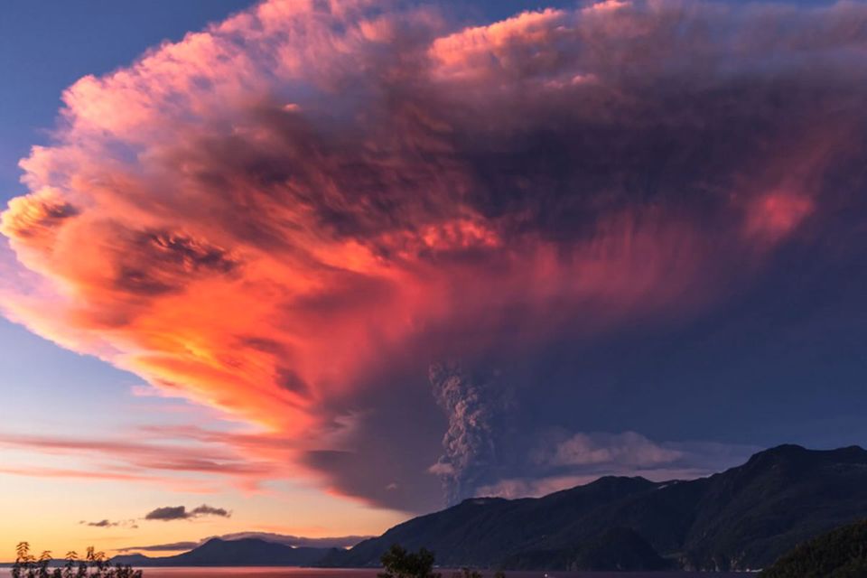 4k-Zeitraffer: Spektakuläres Video vom Ausbruch des Vulkan Calbuco