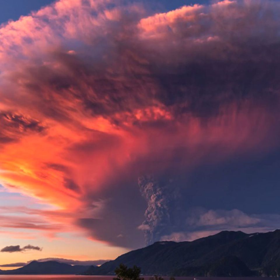 4k-Zeitraffer: Spektakuläres Video vom Ausbruch des Vulkan Calbuco