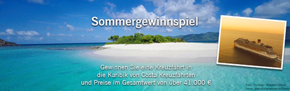 Sommer-Gewinnspiel: Karibik-Kreuzfahrt und andere tolle Preise zu gewinnen! Sommer-Gewinnspiel: Karibik-Kreuzfahrt und andere tolle Preise zu gewinnen!