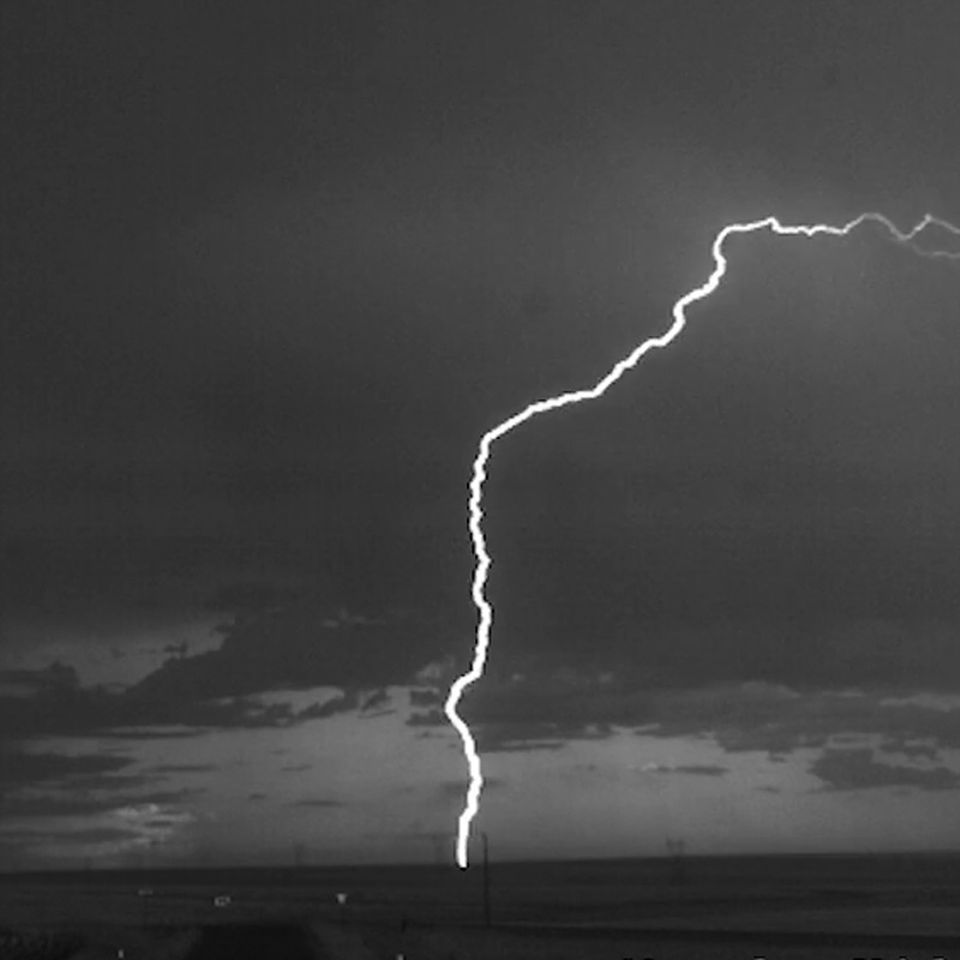 Gewitter: Blitze in Zeitlupe