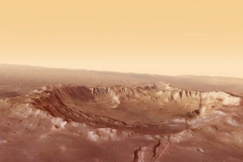 Animation: Rundflug über den Mars