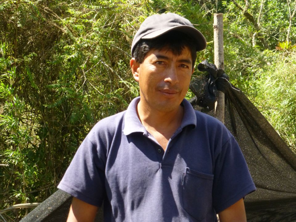 Telésforo Chusquillo, Leiter der Baumschulengruppe von San Joaquín, verfügt über jahrelange Erfahrung bei der Produktion von Bäumen