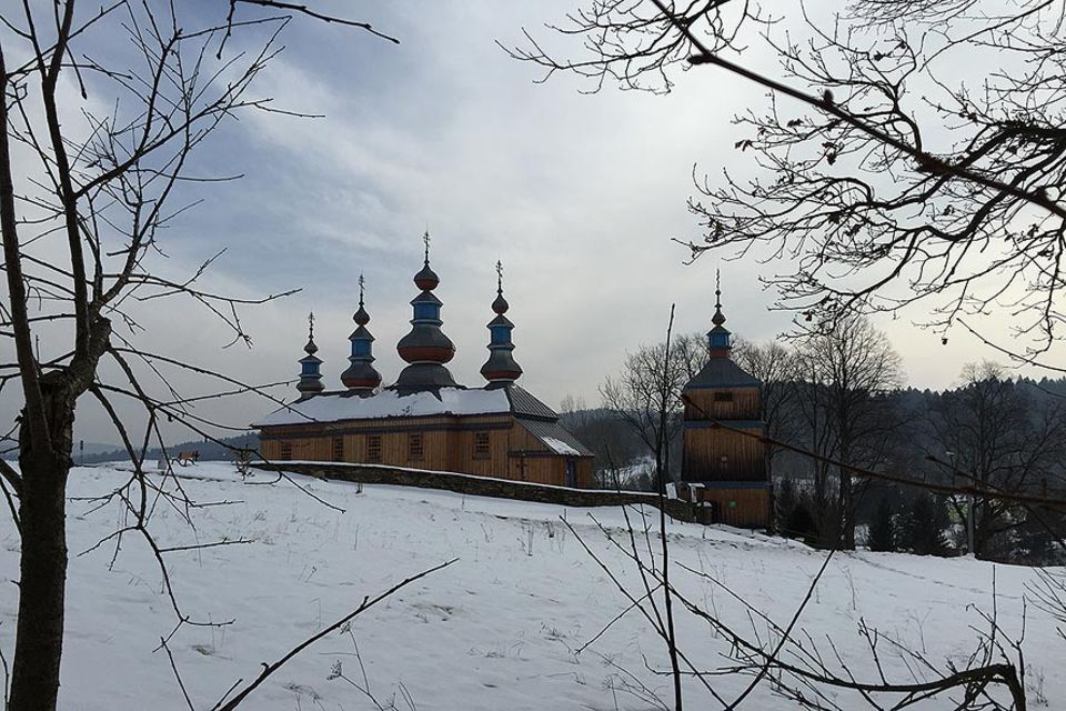 Die Holzkirchen in den polnischen Vorkarpaten sind ein Erbe der orthodoxen Lemken