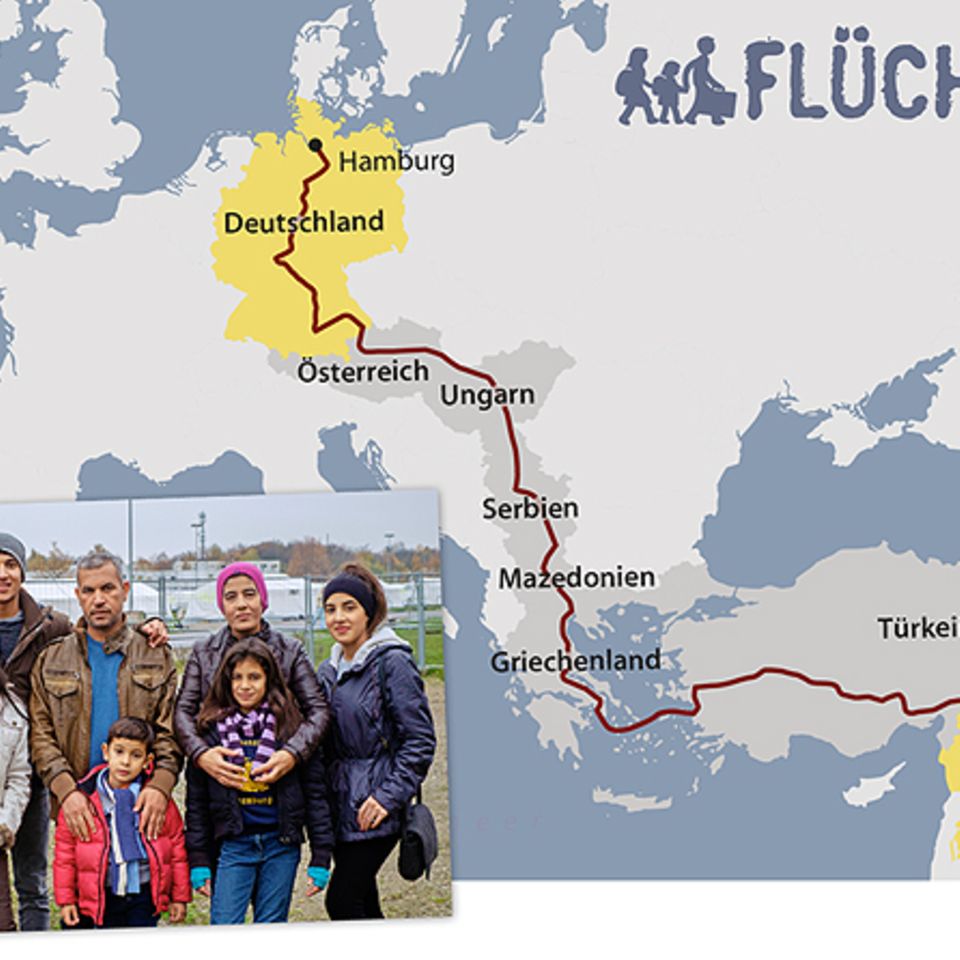 Flüchtlingskrise: Familie Alhays floh aus Syrien bis nach Hamburg